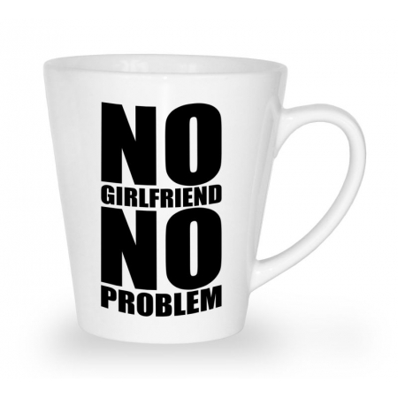 Blogerski kubek latte No girlfriend no problem